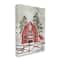 Stupell Industries Snowy Country Barn American Flag Canvas Wall Art